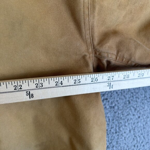 William Bay Work Jacket SIze XL 2XL Chore Hooded Brown Canvas Coat Lined Outdoor - Picture 6 of 7